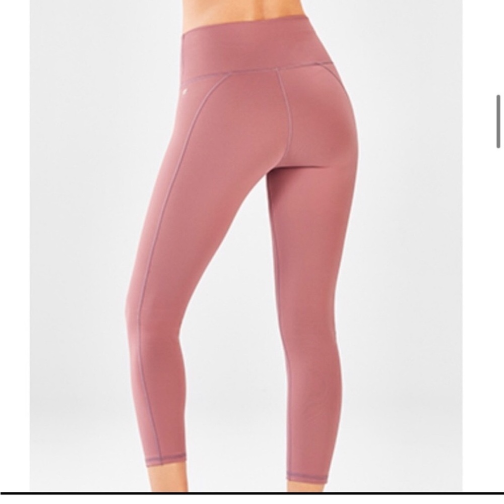 Fabletics Dusty Pink Mauve Powerhold Leggings
